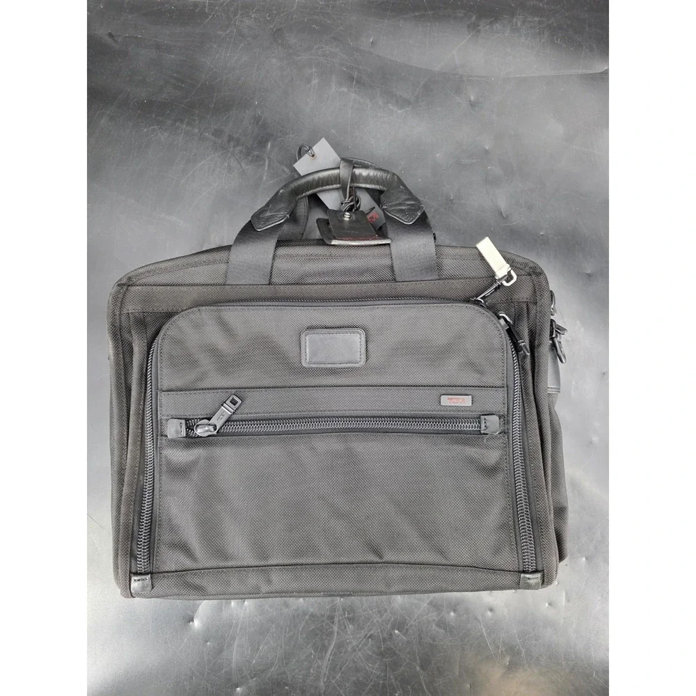 Tumi T-Pass Organizer Brief Expandable Laptop Bag Black Style 026531DH